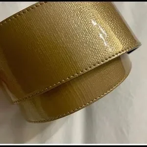 Yves Saint Laurent | Accessories | Ysl Gold Wide Waist Belt  display picture 1